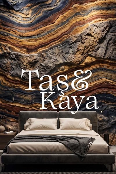 Taş ve Kaya görünümlü duvar tasarımı