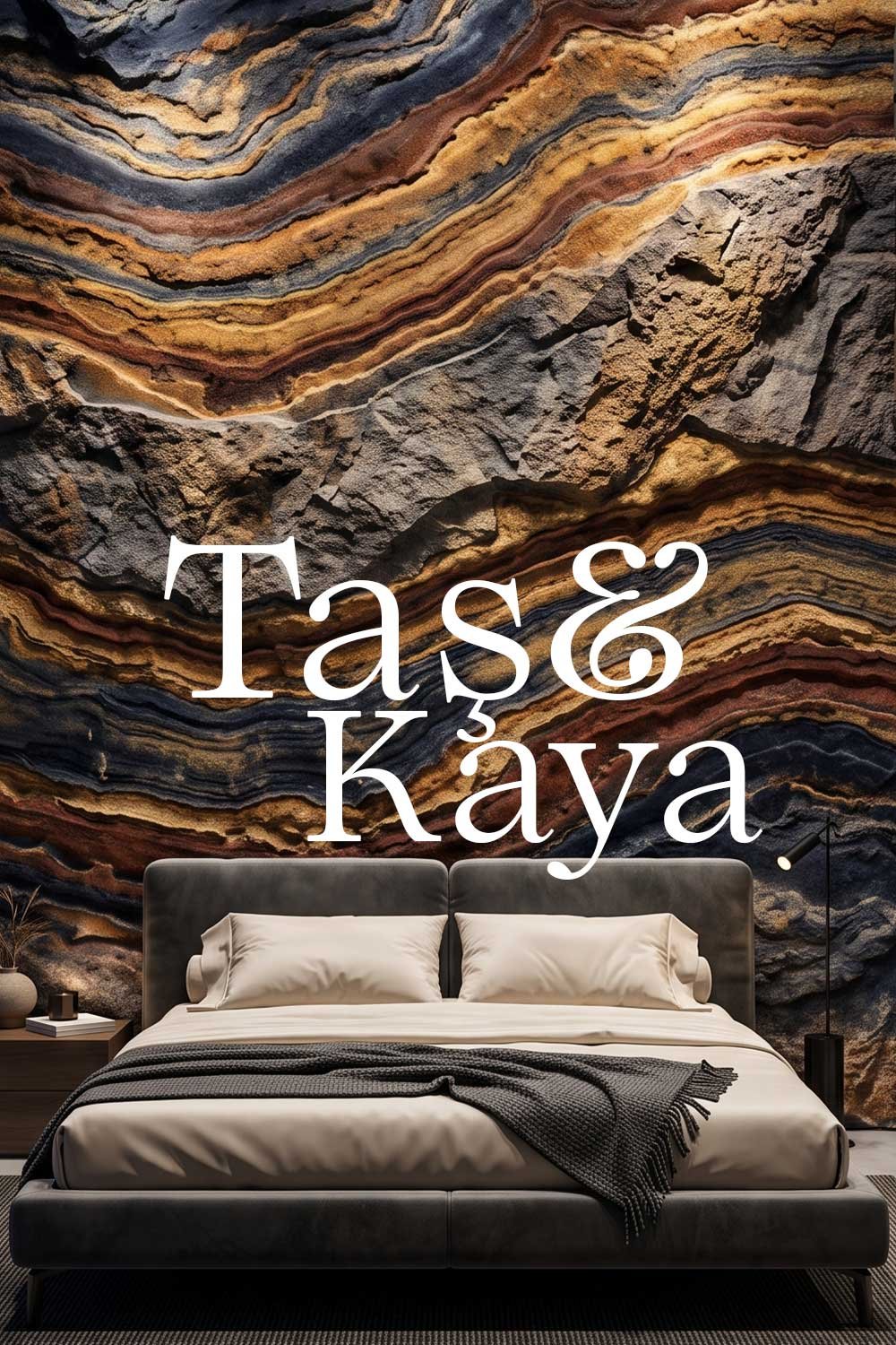 Taş ve Kaya görünümlü duvar tasarımı